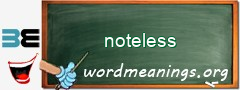 WordMeaning blackboard for noteless